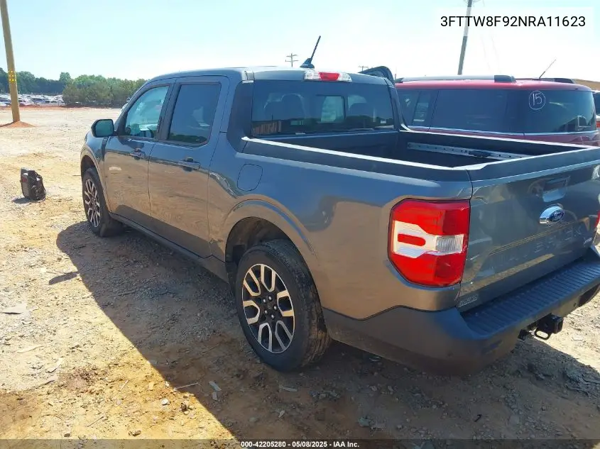 2022 Ford Maverick Lariat VIN: 3FTTW8F92NRA11623 Lot: 42205280