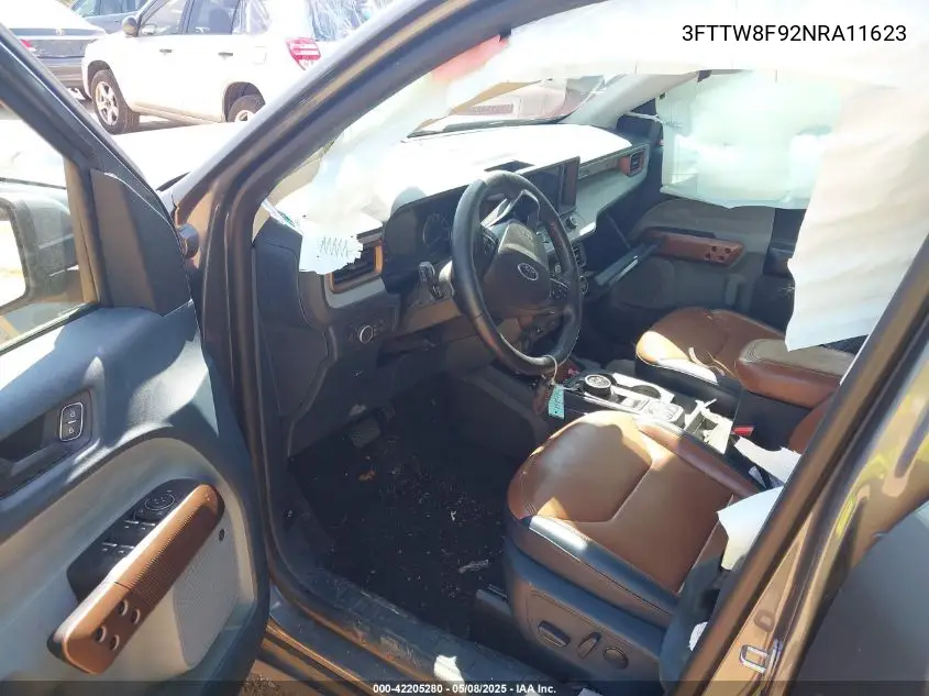 2022 Ford Maverick Lariat VIN: 3FTTW8F92NRA11623 Lot: 42205280