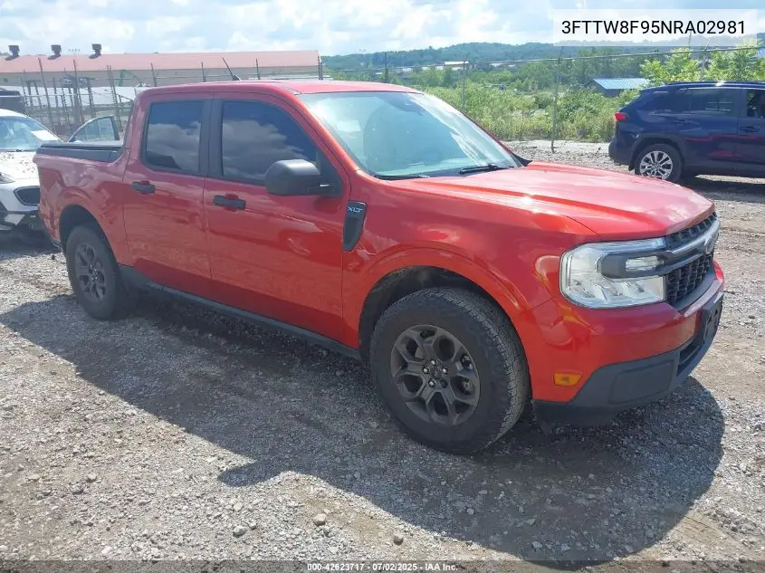 2022 Ford Maverick Xlt VIN: 3FTTW8F95NRA02981 Lot: 42623717