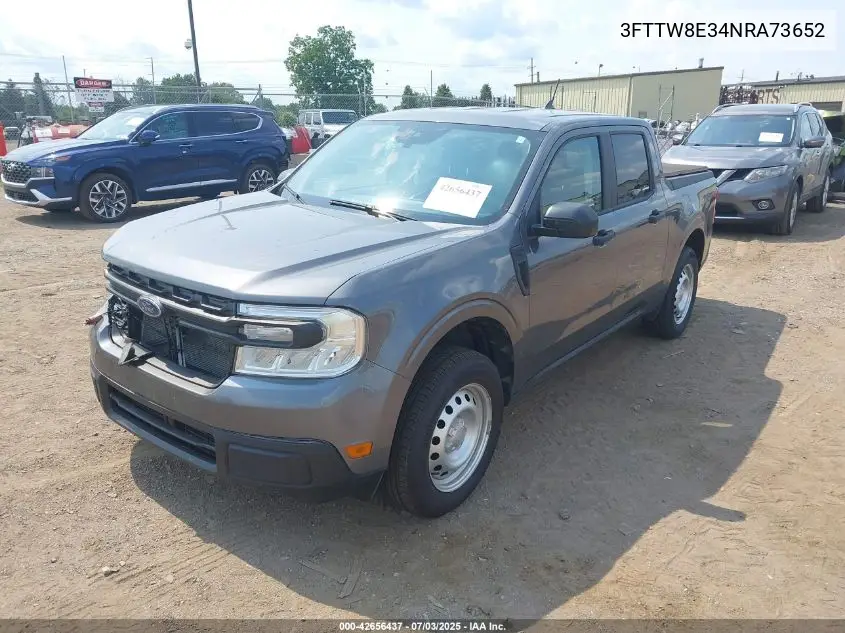 2022 Ford Maverick Xl VIN: 3FTTW8E34NRA73652 Lot: 42656437