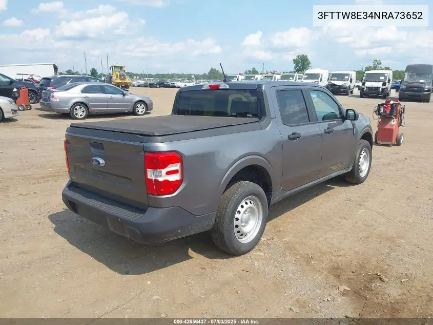 2022 Ford Maverick Xl VIN: 3FTTW8E34NRA73652 Lot: 42656437
