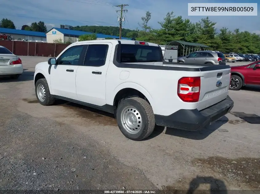 2022 Ford Maverick Xl VIN: 3FTTW8E99NRB00509 Lot: 42739568