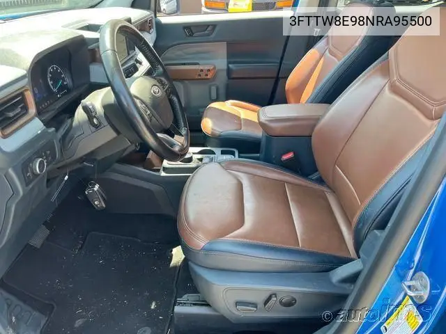 2022 Ford Maverick Lariat VIN: 3FTTW8E98NRA95500 Lot: 42821301