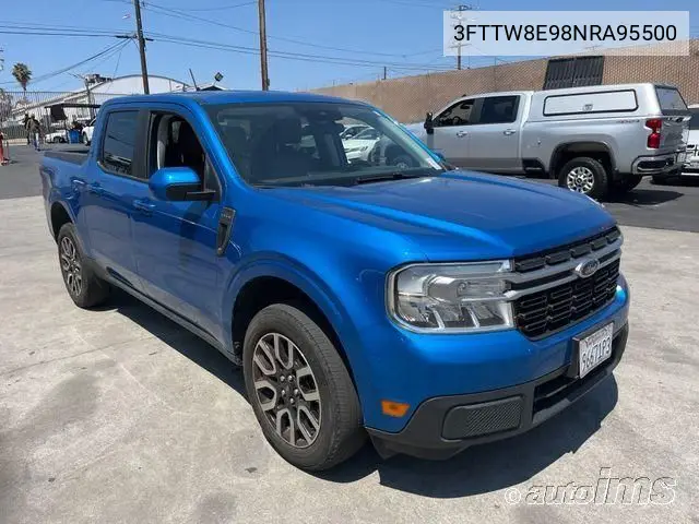 2022 Ford Maverick Lariat VIN: 3FTTW8E98NRA95500 Lot: 42821301