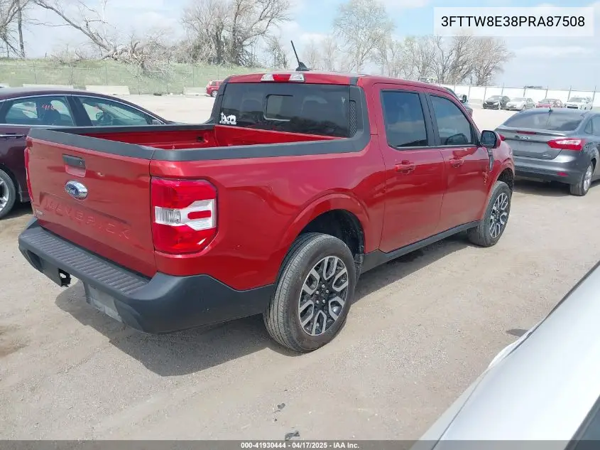 2023 Ford Maverick Lariat VIN: 3FTTW8E38PRA87508 Lot: 41930444
