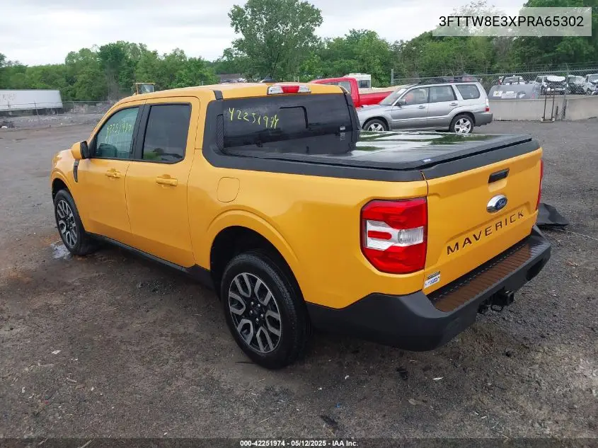 2023 Ford Maverick Lariat VIN: 3FTTW8E3XPRA65302 Lot: 42251974