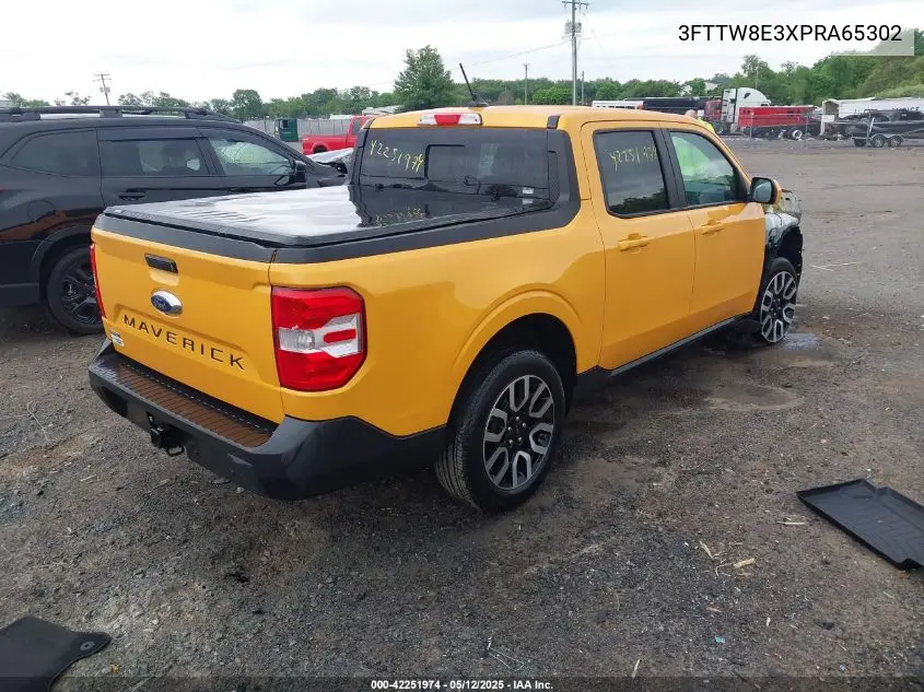 2023 Ford Maverick Lariat VIN: 3FTTW8E3XPRA65302 Lot: 42251974