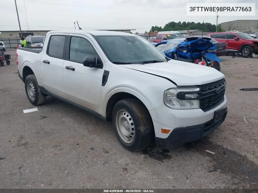 2023 Ford Maverick Xl VIN: 3FTTW8E98PRA77663 Lot: 42593849