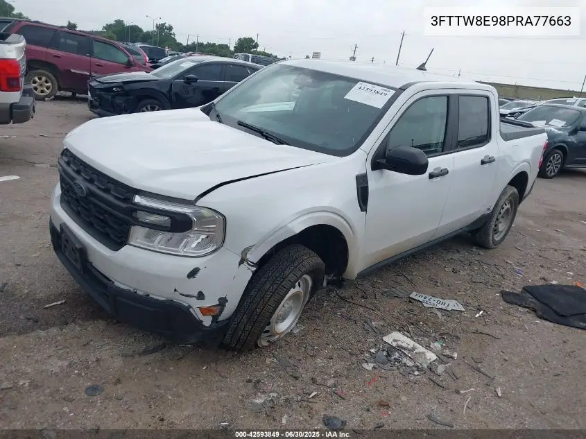 2023 Ford Maverick Xl VIN: 3FTTW8E98PRA77663 Lot: 42593849