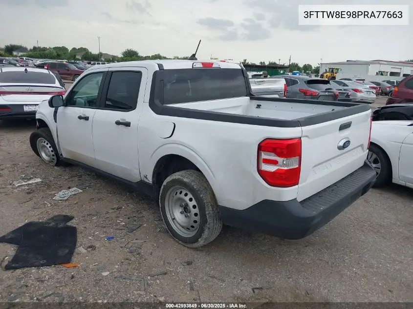 2023 Ford Maverick Xl VIN: 3FTTW8E98PRA77663 Lot: 42593849