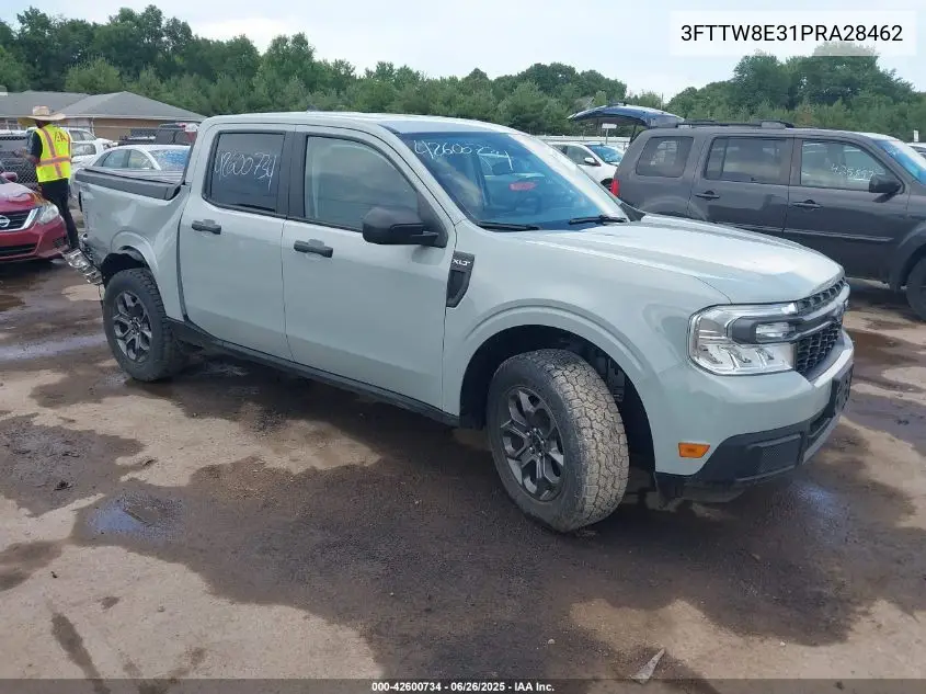 2023 Ford Maverick Xlt VIN: 3FTTW8E31PRA28462 Lot: 42600734