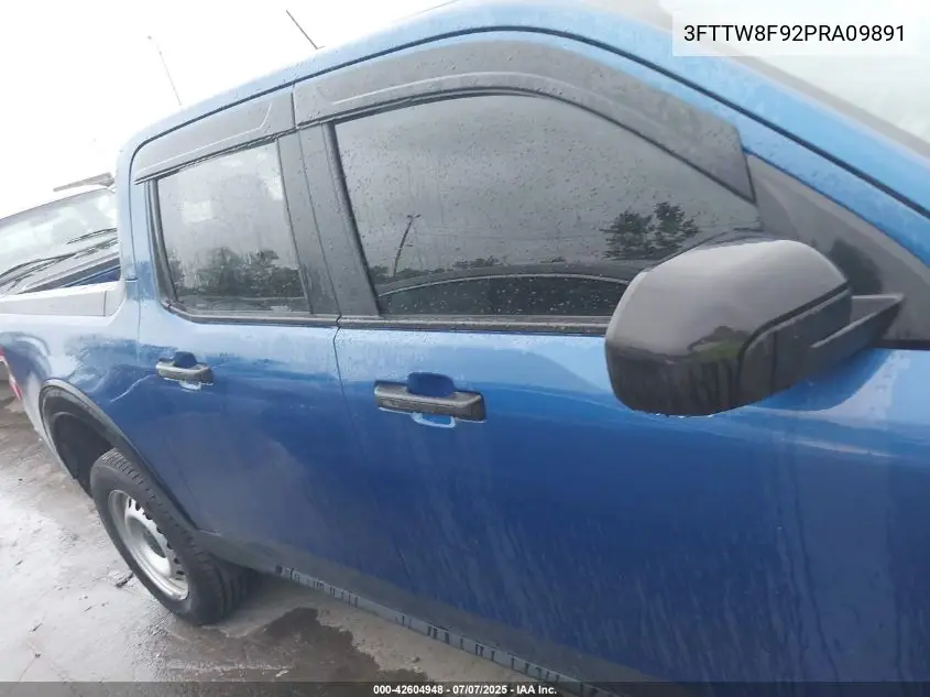 2023 Ford Maverick Xl VIN: 3FTTW8F92PRA09891 Lot: 42604948