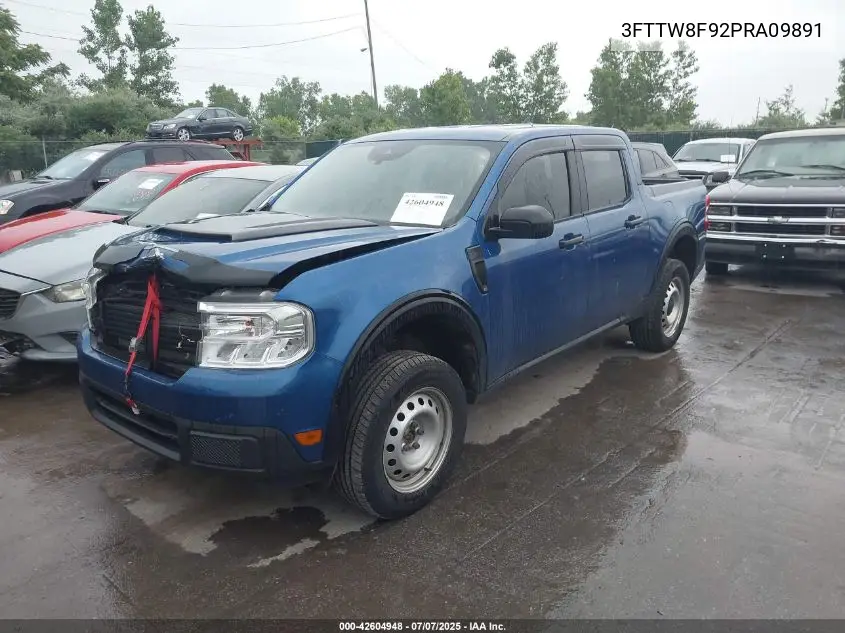 2023 Ford Maverick Xl VIN: 3FTTW8F92PRA09891 Lot: 42604948
