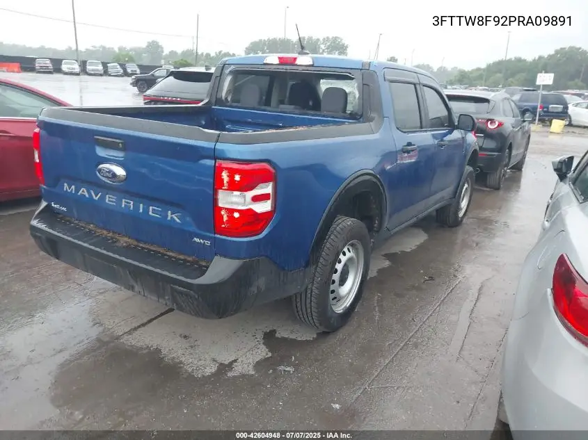 2023 Ford Maverick Xl VIN: 3FTTW8F92PRA09891 Lot: 42604948