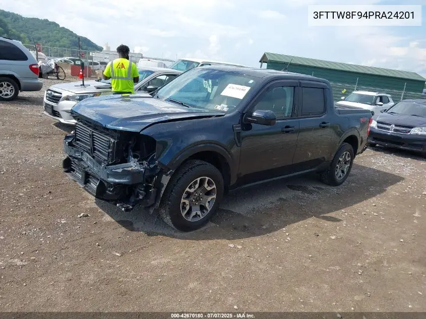 2023 Ford Maverick Lariat VIN: 3FTTW8F94PRA24201 Lot: 42670180