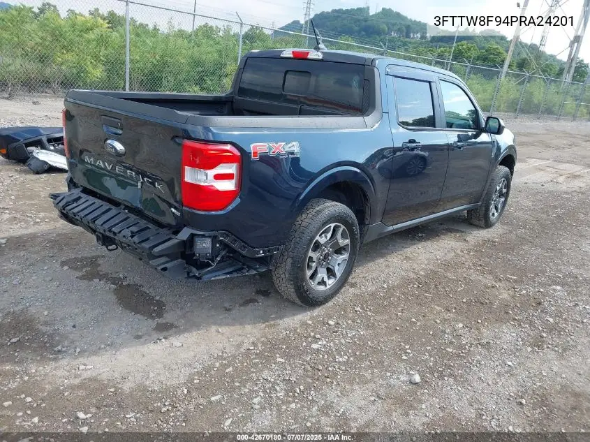 2023 Ford Maverick Lariat VIN: 3FTTW8F94PRA24201 Lot: 42670180