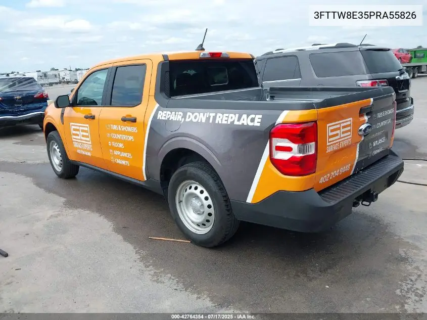 2023 Ford Maverick Xl VIN: 3FTTW8E35PRA55826 Lot: 42764354