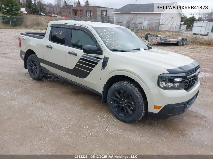2024 Ford Maverick Xlt VIN: 3FTTW8J9XRRB41873 Lot: 12312238