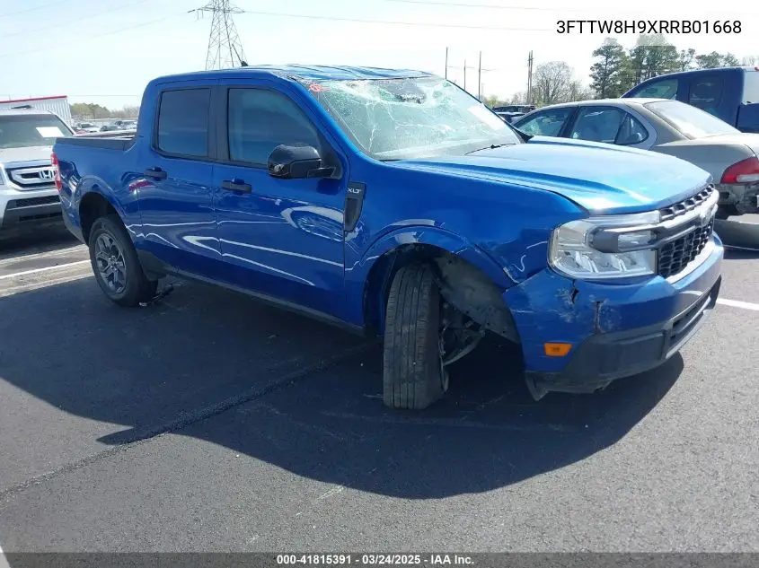 2024 Ford Maverick Xlt VIN: 3FTTW8H9XRRB01668 Lot: 41815391