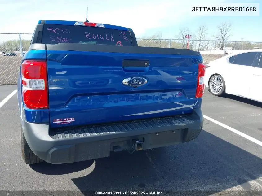 2024 Ford Maverick Xlt VIN: 3FTTW8H9XRRB01668 Lot: 41815391