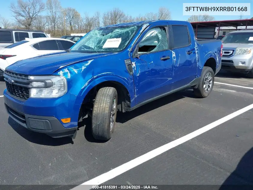 2024 Ford Maverick Xlt VIN: 3FTTW8H9XRRB01668 Lot: 41815391