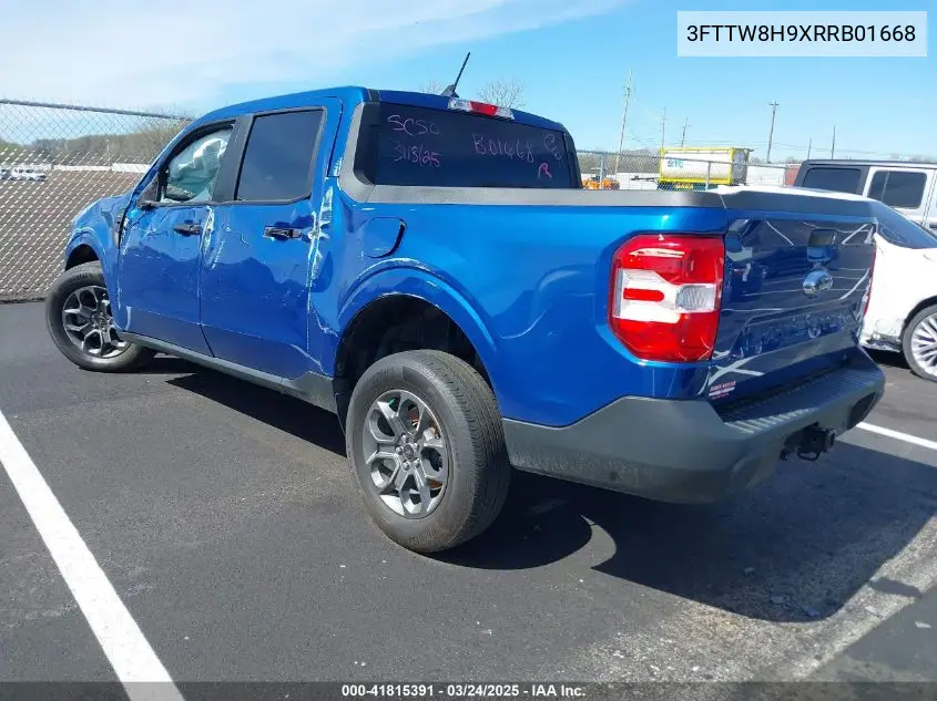 2024 Ford Maverick Xlt VIN: 3FTTW8H9XRRB01668 Lot: 41815391