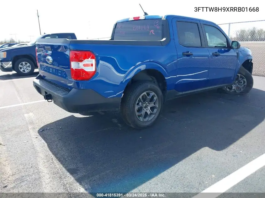 2024 Ford Maverick Xlt VIN: 3FTTW8H9XRRB01668 Lot: 41815391