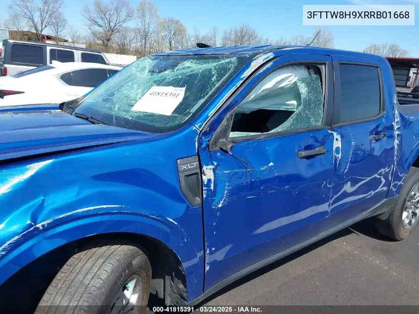 2024 Ford Maverick Xlt VIN: 3FTTW8H9XRRB01668 Lot: 41815391