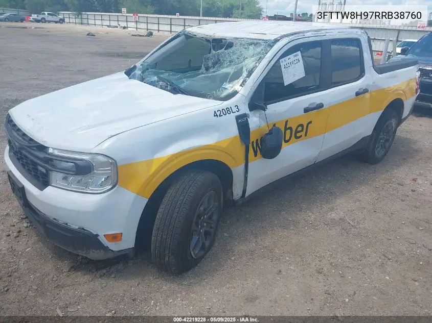 2024 Ford Maverick Xlt VIN: 3FTTW8H97RRB38760 Lot: 42219228