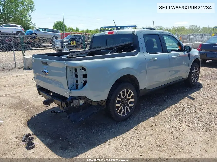 2024 Ford Maverick Lariat VIN: 3FTTW8S9XRRB21234 Lot: 42220615