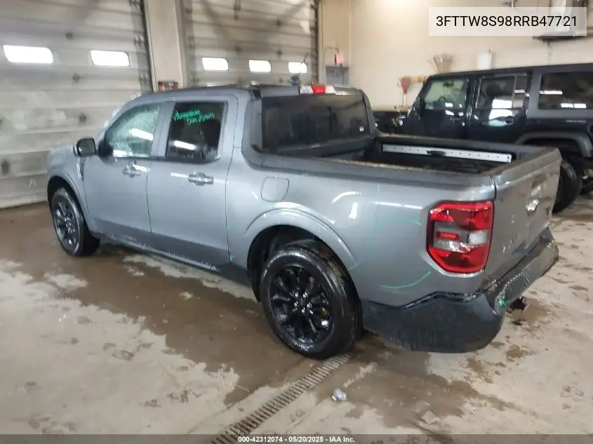 2024 Ford Maverick Lariat VIN: 3FTTW8S98RRB47721 Lot: 42312074