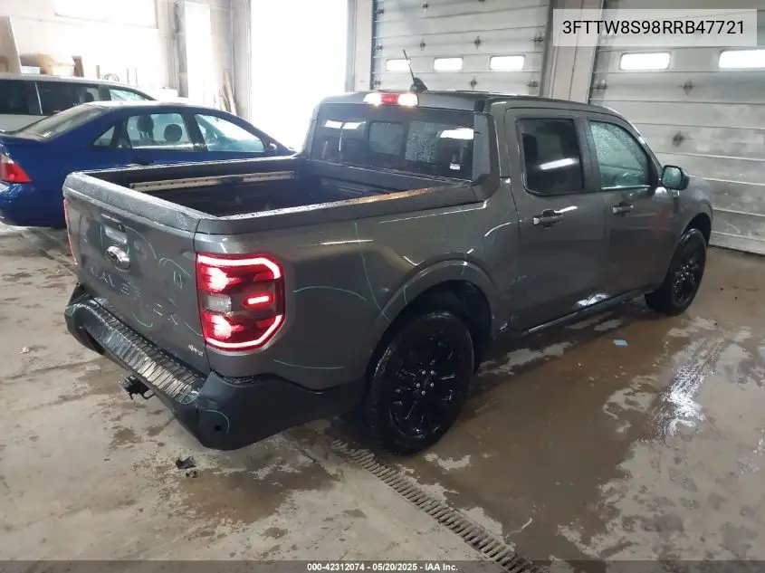2024 Ford Maverick Lariat VIN: 3FTTW8S98RRB47721 Lot: 42312074