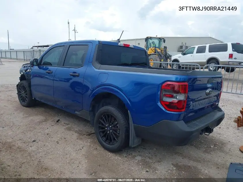 2024 Ford Maverick Xlt VIN: 3FTTW8J90RRA21449 Lot: 42570731