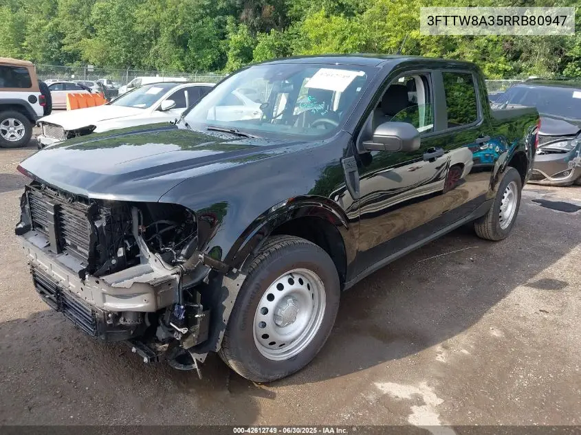 2024 Ford Maverick Xl VIN: 3FTTW8A35RRB80947 Lot: 42612749