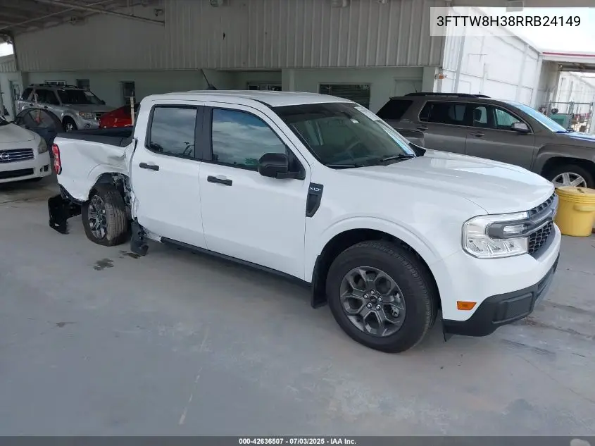 2024 Ford Maverick Xlt VIN: 3FTTW8H38RRB24149 Lot: 42636507