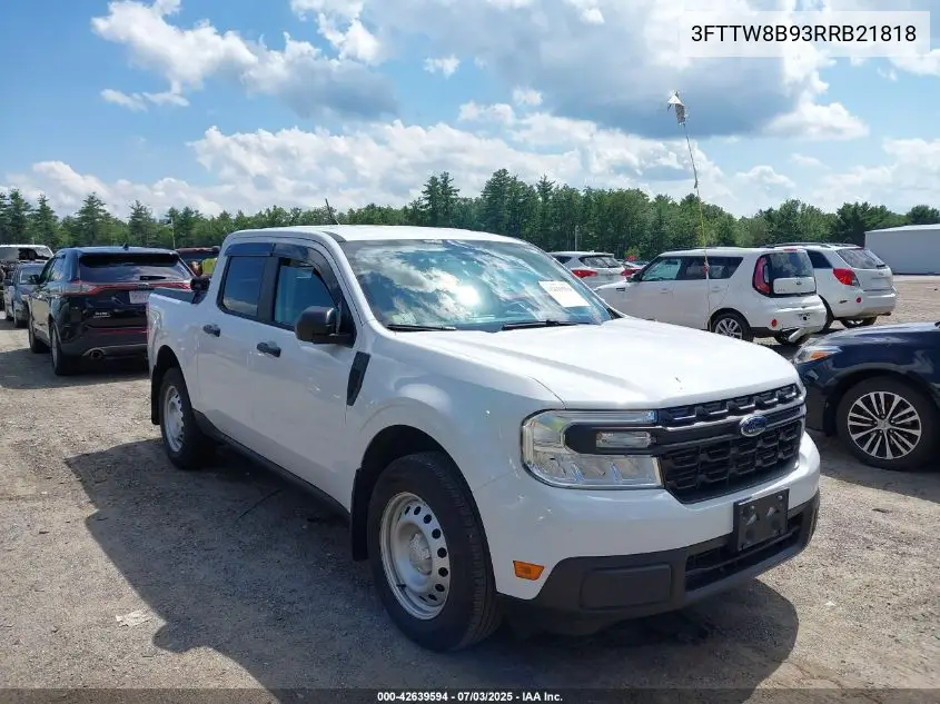 2024 Ford Maverick Xl VIN: 3FTTW8B93RRB21818 Lot: 42639594