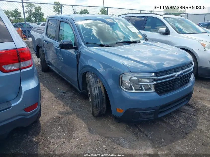 2024 Ford Maverick Lariat VIN: 3FTTW8M38RRB50305 Lot: 42659473