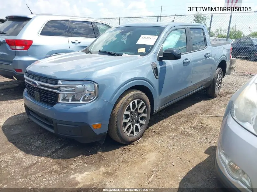 2024 Ford Maverick Lariat VIN: 3FTTW8M38RRB50305 Lot: 42659473