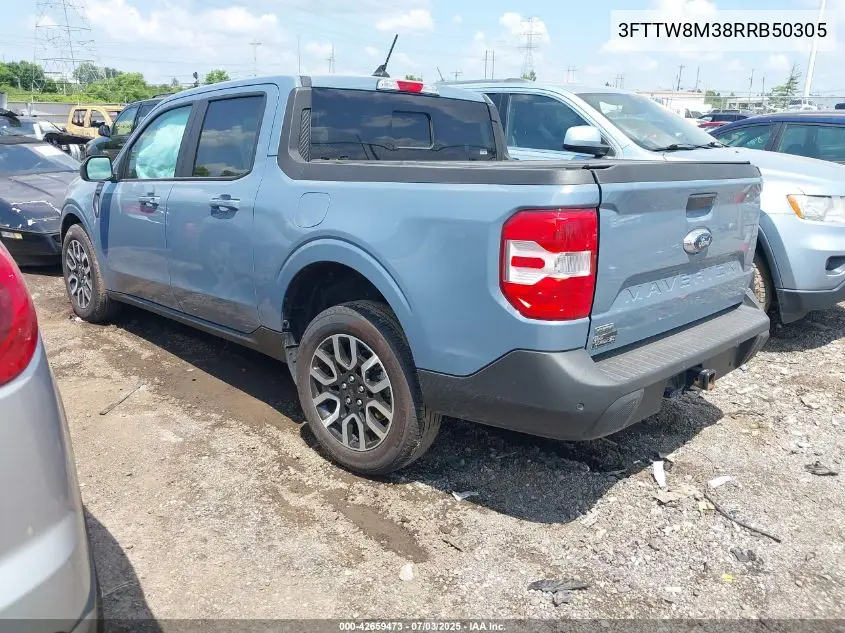 2024 Ford Maverick Lariat VIN: 3FTTW8M38RRB50305 Lot: 42659473
