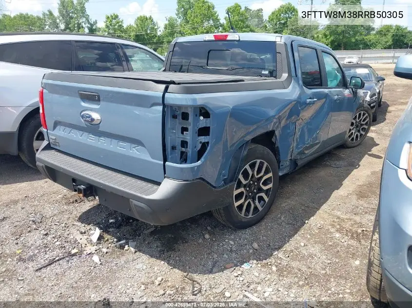 2024 Ford Maverick Lariat VIN: 3FTTW8M38RRB50305 Lot: 42659473