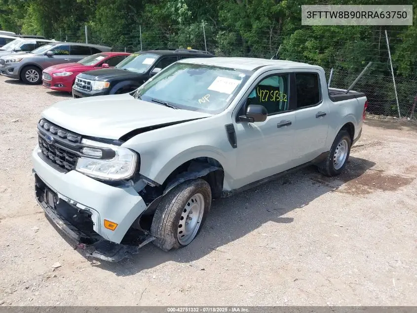2024 Ford Maverick Xl VIN: 3FTTW8B90RRA63750 Lot: 42751332