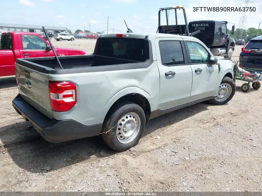 2024 Ford Maverick Xl VIN: 3FTTW8B90RRA63750 Lot: 42751332
