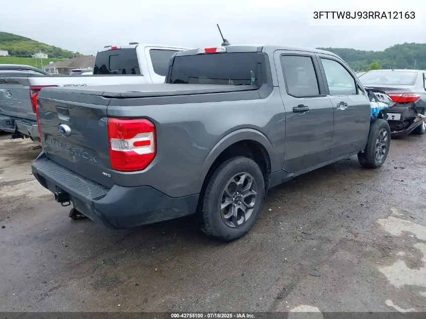 2024 Ford Maverick Xlt VIN: 3FTTW8J93RRA12163 Lot: 42755100