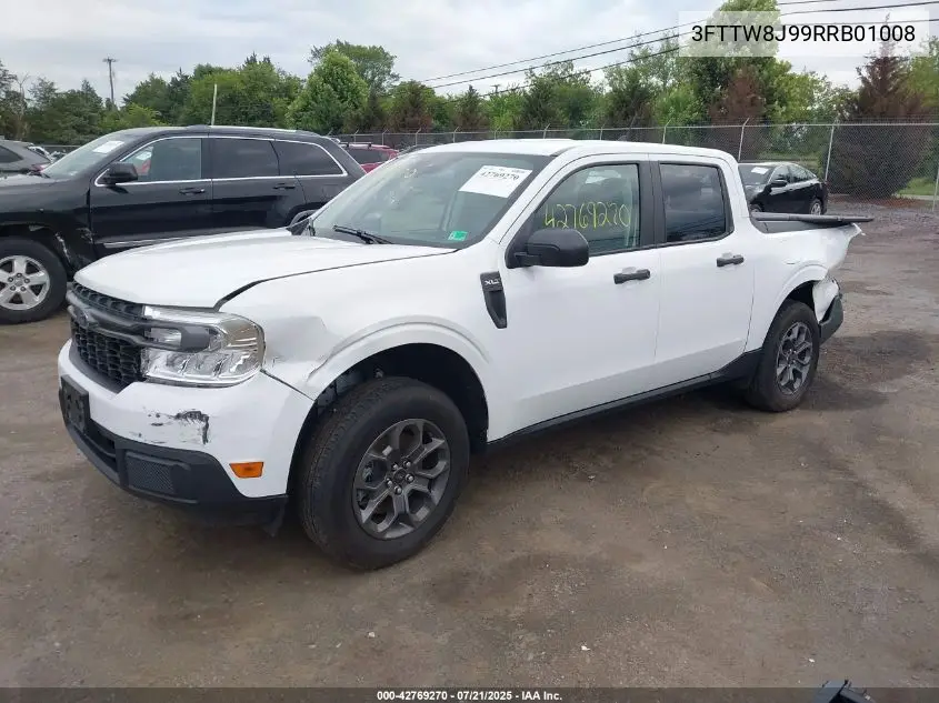 2024 Ford Maverick Xlt VIN: 3FTTW8J99RRB01008 Lot: 42769270