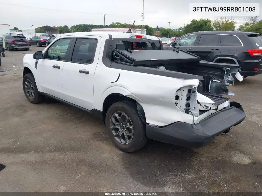 2024 Ford Maverick Xlt VIN: 3FTTW8J99RRB01008 Lot: 42769270