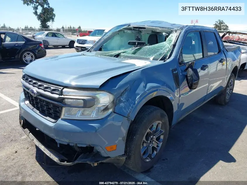 2024 Ford Maverick Xlt VIN: 3FTTW8H36RRA74433 Lot: 42794279