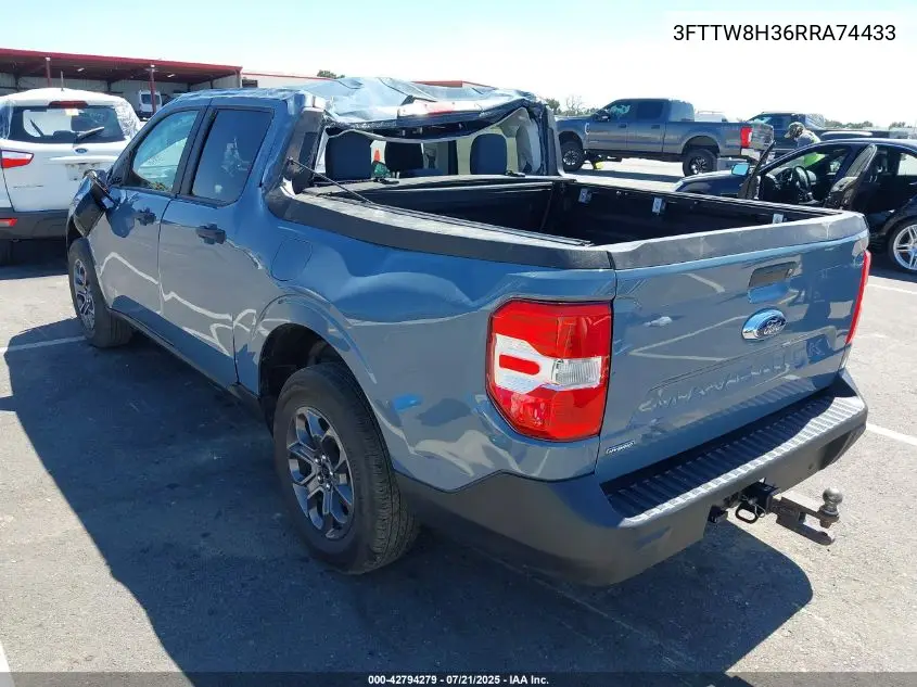 2024 Ford Maverick Xlt VIN: 3FTTW8H36RRA74433 Lot: 42794279