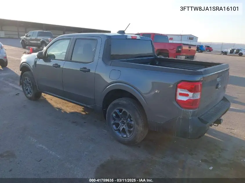 2025 Ford Maverick Xlt VIN: 3FTTW8JA1SRA16101 Lot: 41759635
