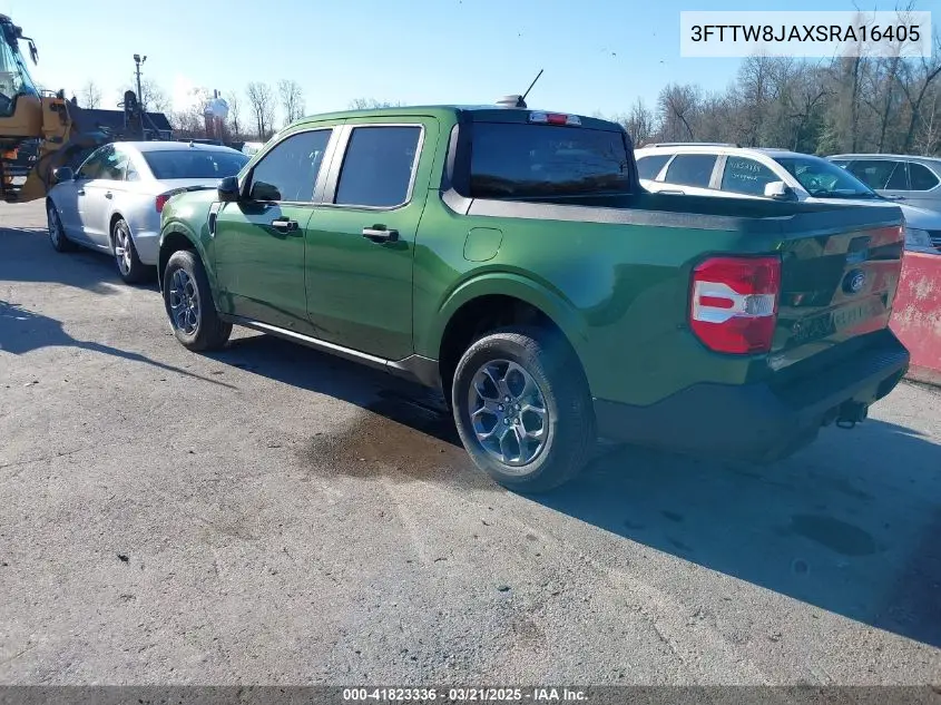 2025 Ford Maverick Xlt VIN: 3FTTW8JAXSRA16405 Lot: 41823336