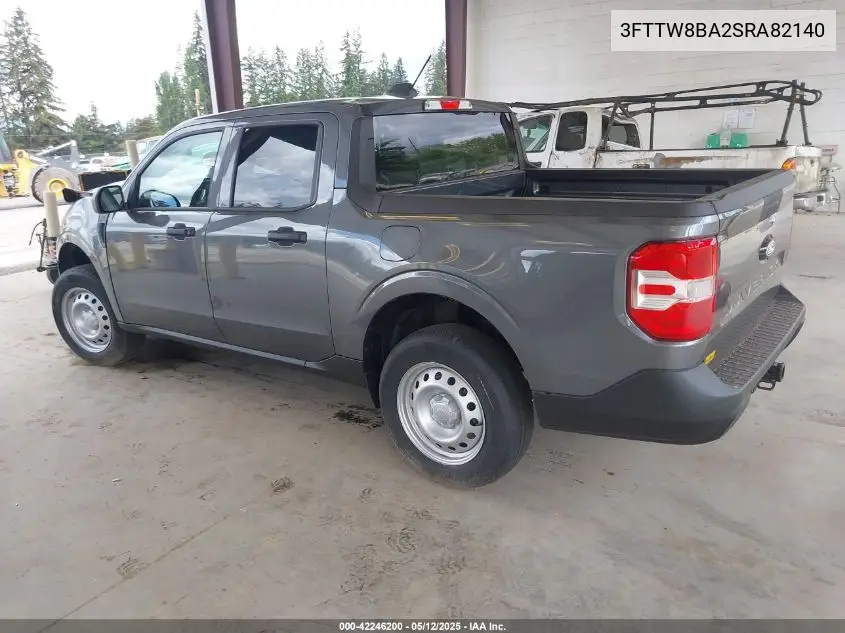 2025 Ford Maverick Xl VIN: 3FTTW8BA2SRA82140 Lot: 42246200